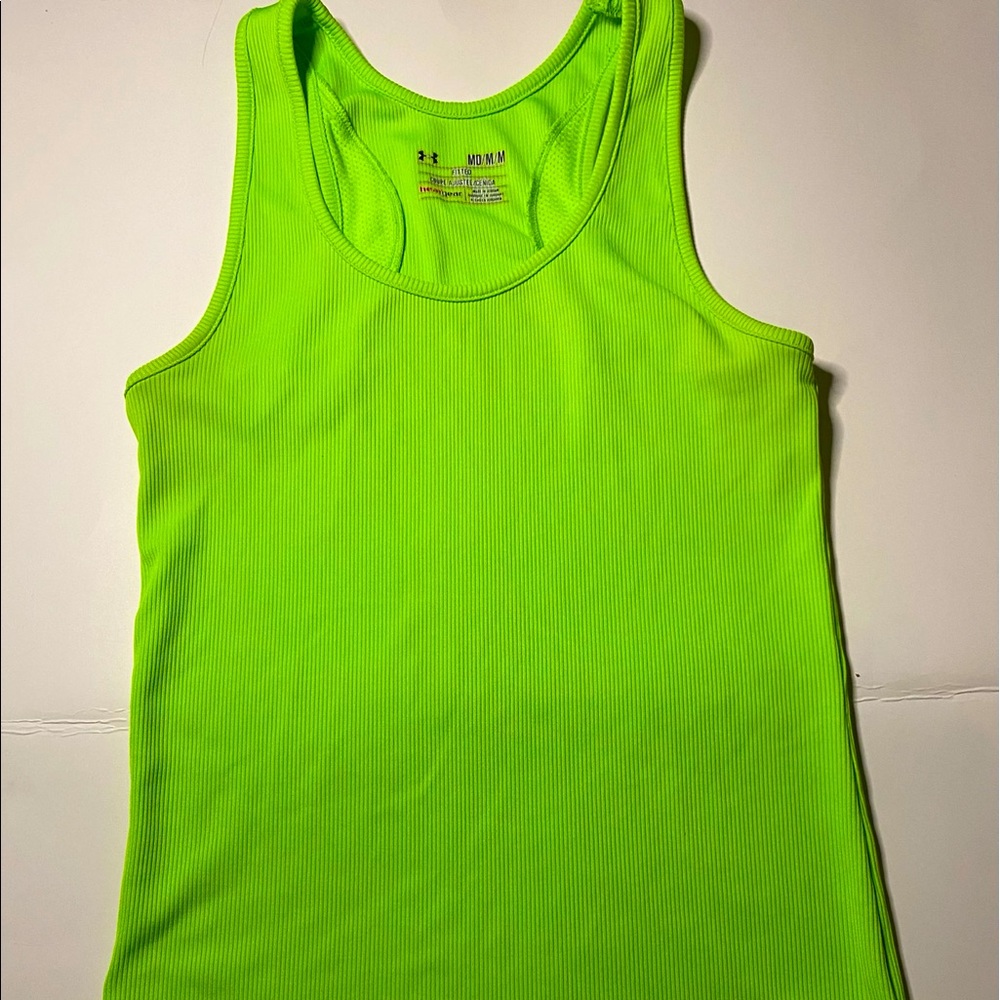 Like green Under Armour tanktop